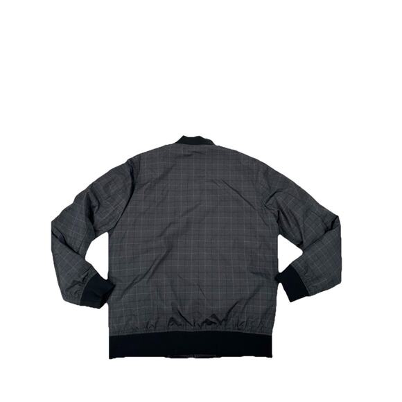 Saks Fifth Avenue Gray Duck Down Bomber Jacket Men’s Size Medium Classic Luxury - Picture 7 of 9